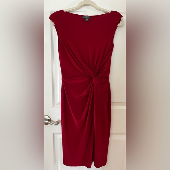 Ralph Lauren Strapless Red Dress - Picture 1 of 3